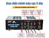 Hướng dẫn sử dụng sạc tự động 5 dây cho ắc quy xe máy
