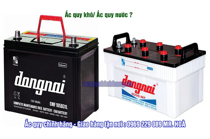 ắc quy khô và ắc quy nước