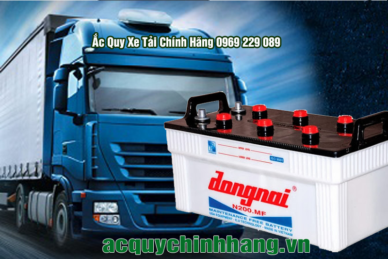 Bình ắc quy xe tải chính hãng