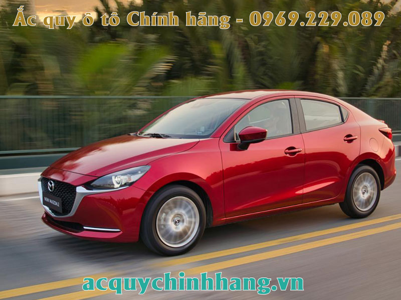 Bình ắc quy xe mazda 2